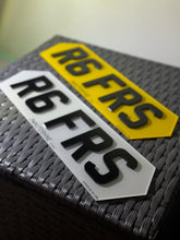 Load image into Gallery viewer, Number Plate Order Centre - 4D - 3D Gel - Printed - Import - Motorcycle - Hex - Short - Dealer re create
