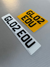 Load image into Gallery viewer, Number Plate Order Centre - 4D - 3D Gel - Printed - Import - Motorcycle - Hex - Short - Dealer re create
